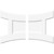 Ekena Millwork Axel Ceiling Medallion - Primed Polyurethaneurethane - CMP40X26HN2-01000