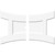 Ekena Millwork Axel Ceiling Medallion - Primed Polyurethaneurethane - CMP40X26HN2-02000
