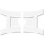 Ekena Millwork Axel Ceiling Medallion - Primed Polyurethaneurethane - CMP40X26HN2-06000