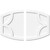 Ekena Millwork Axel Ceiling Medallion - Primed Polyurethaneurethane - CMP40X26KY2-01000