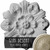 Ekena Millwork Emery Leaf Ceiling Medallion - Primed Polyurethane - CM07EMGDF