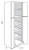 JSI Cabinetry Trenton Slab Kitchen Cabinet - WP2490BSCRT-VTS