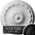 Ekena Millwork Flower Spiral Ceiling Medallion - Primed Polyurethane - CM12FLBPS