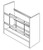 JSI Cabinetry Trenton Slab Kitchen Cabinet - TRAYDIVPO-VTS
