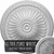 Ekena Millwork Alexa Ceiling Medallion - Primed Polyurethane - CM14AXUWC