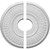 Ekena Millwork Berkshire Ceiling Medallion - Primed Polyurethane - CM15BE2
