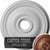 Ekena Millwork Bradford Ceiling Medallion - Primed Polyurethane - CM18BRCPS