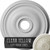 Ekena Millwork Bradford Ceiling Medallion - Primed Polyurethane - CM18BRCYF