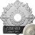 Ekena Millwork Riley Ceiling Medallion - Primed Polyurethane - CM18RLFLS