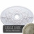 Ekena Millwork Alexa Ceiling Medallion - Primed Polyurethane - CM21X30ALCSC