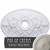 Ekena Millwork Alexa Ceiling Medallion - Primed Polyurethane - CM21X30ALPCC