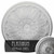 Ekena Millwork Bordeaux Ceiling Medallion - Primed Polyurethane - CM22BOPLS