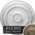 Ekena Millwork Traditional Ceiling Medallion - Primed Polyurethane - CM24TRWHC