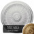 Ekena Millwork Brunswick Ceiling Medallion - Primed Polyurethane - CM27BRPAS