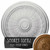 Ekena Millwork Brunswick Ceiling Medallion - Primed Polyurethane - CM27BRSTF