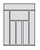 JSI Cabinetry Trenton Recessed Kitchen Cabinet - CUTTRAY-VTR