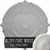 Ekena Millwork Attica Acanthus Leaf Ceiling Medallion - Primed Polyurethane - CM53ATUWF