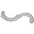 Ekena Millwork Onlay Moulding - Primed Polyurethane - ONL12X01X00GO-L