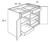 JSI Cabinetry Yarmouth Slab Kitchen Cabinet - B42SCRT-KYS