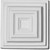 Ekena Millwork Rosette - Primed Polyurethane - ROS03X03LE