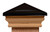 Nantucket Post Cap - Cambridge Black Top - Slip Over Post Cap - CCCB312