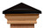 Nantucket Post Cap - Cambridge Black Top - Slip Over Post Cap - CCCB512