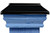 Nantucket Post Cap - Halifax Black Cedar Slip Over Post Cap - Slip Over Style - HFCB312