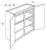 JSI Cabinetry Yarmouth Raised Kitchen Cabinet - W3336-KYM