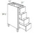 JSI Cabinetry Trenton Tapared Leg Vanity Bath Cabinet - VFB1221-TTLV