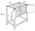JSI Cabinetry Trenton Tapared Leg Vanity Bath Cabinet - SV3621-TTLV