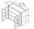 Aristokraft Cabinetry Select Series Benton Birch Wall Cabinet With Mullion Doors WMD3030B