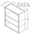 Aristokraft Cabinetry Select Series Benton Birch Wall Open Cabinet WOL184215