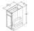 Aristokraft Cabinetry Select Series Benton Birch Base Cabinet B12TD