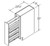 Aristokraft Cabinetry Select Series Benton Birch Base Pantry Pullout BPP09