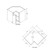 Aristokraft Cabinetry Select Series Benton Birch Square Corner Easy Reach Base SCER36L Hinged Left