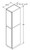 Aristokraft Cabinetry Select Series Benton Birch Utility Cabinet U2496R Hinged Right