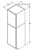 Aristokraft Cabinetry Select Series Benton Birch Utility Cabinet U15L Hinged Left