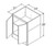 Aristokraft Cabinetry Select Series Benton Birch Bookcase Base BKB2430