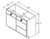 Aristokraft Cabinetry Select Series Benton Birch Vanity Door and Drawer Base VSD4232.518R Hinged Right