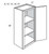 Aristokraft Cabinetry Select Series Benton Birch Paint Wall Cabinet W1536L Hinged Left