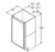 Aristokraft Cabinetry Select Series Benton Birch Paint Base Cabinet With Full Height Door B18FH-12