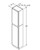 Aristokraft Cabinetry Select Series Benton Birch Paint Utility Cabinet U159012R Hinged Right