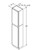 Aristokraft Cabinetry Select Series Benton Birch Paint Utility Cabinet U189012L Hinged Left