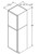 Aristokraft Cabinetry Select Series Benton Birch Paint Utility Cabinet U15R Hinged Right