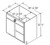 Aristokraft Cabinetry Select Series Benton Birch Paint Vanity With Drawer Base VSD3032.5R Hinged Right