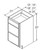 Aristokraft Cabinetry Select Series Benton Birch Paint Vanity Three Drawer Base VDB1835