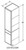 Aristokraft Cabinetry Select Series Benton Birch Paint Linen Closet With Drawer LCD18R Hinged Right