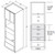 Aristokraft Cabinetry Select Series Benton Birch Paint Oven with Microwave Cabinet OMS3096DDB