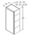Aristokraft Cabinetry All Plywood Series Benton Birch Paint Wall Cabinet W2142R Hinged Right