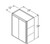 Aristokraft Cabinetry All Plywood Series Benton Birch Paint Wall Cabinet W2430DD